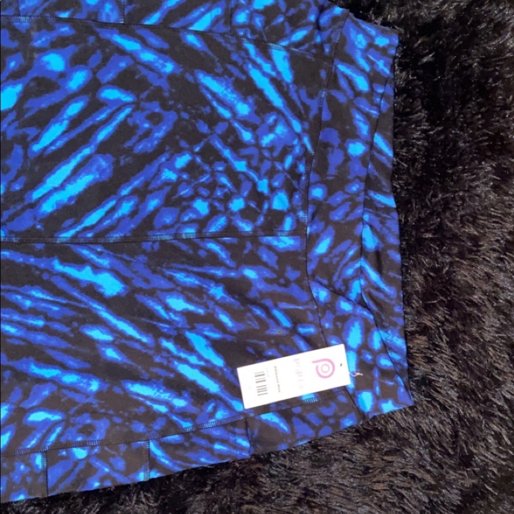 POPfit High Waist BLUE print Leggings W/ Pockets